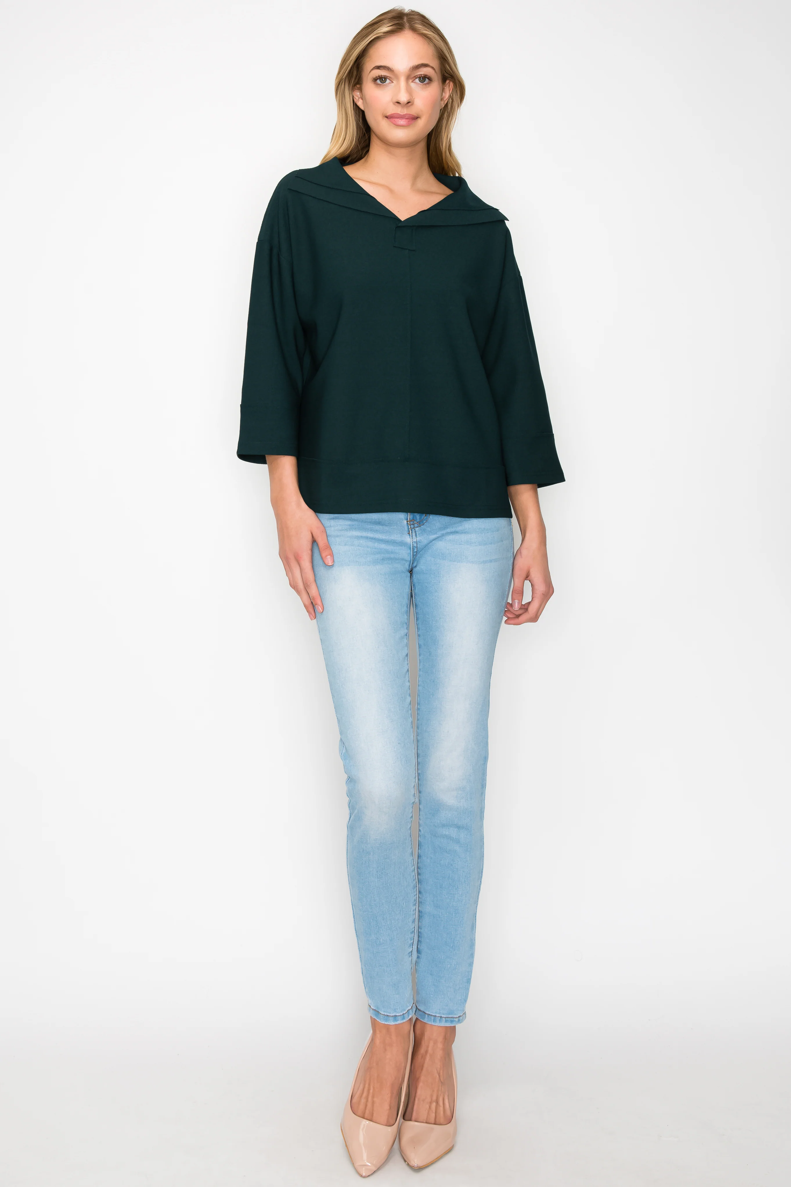 Kourtney Stretch Crepe Knit Top - Image 31
