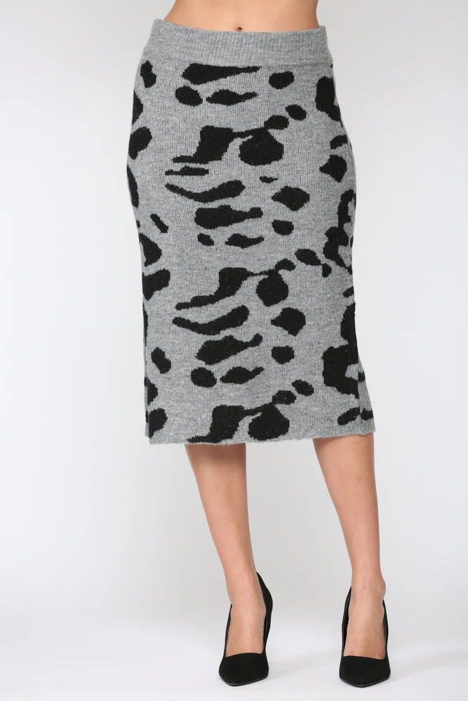 Samara Stretch Knitted Sweater Skirt - Image 4