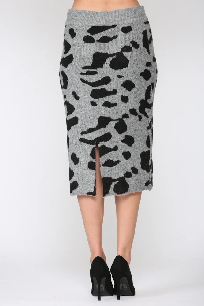 Samara Stretch Knitted Sweater Skirt - Image 5
