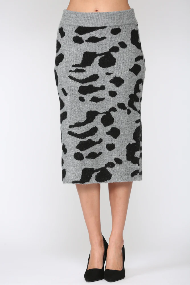 Samara Stretch Knitted Sweater Skirt - Image 7