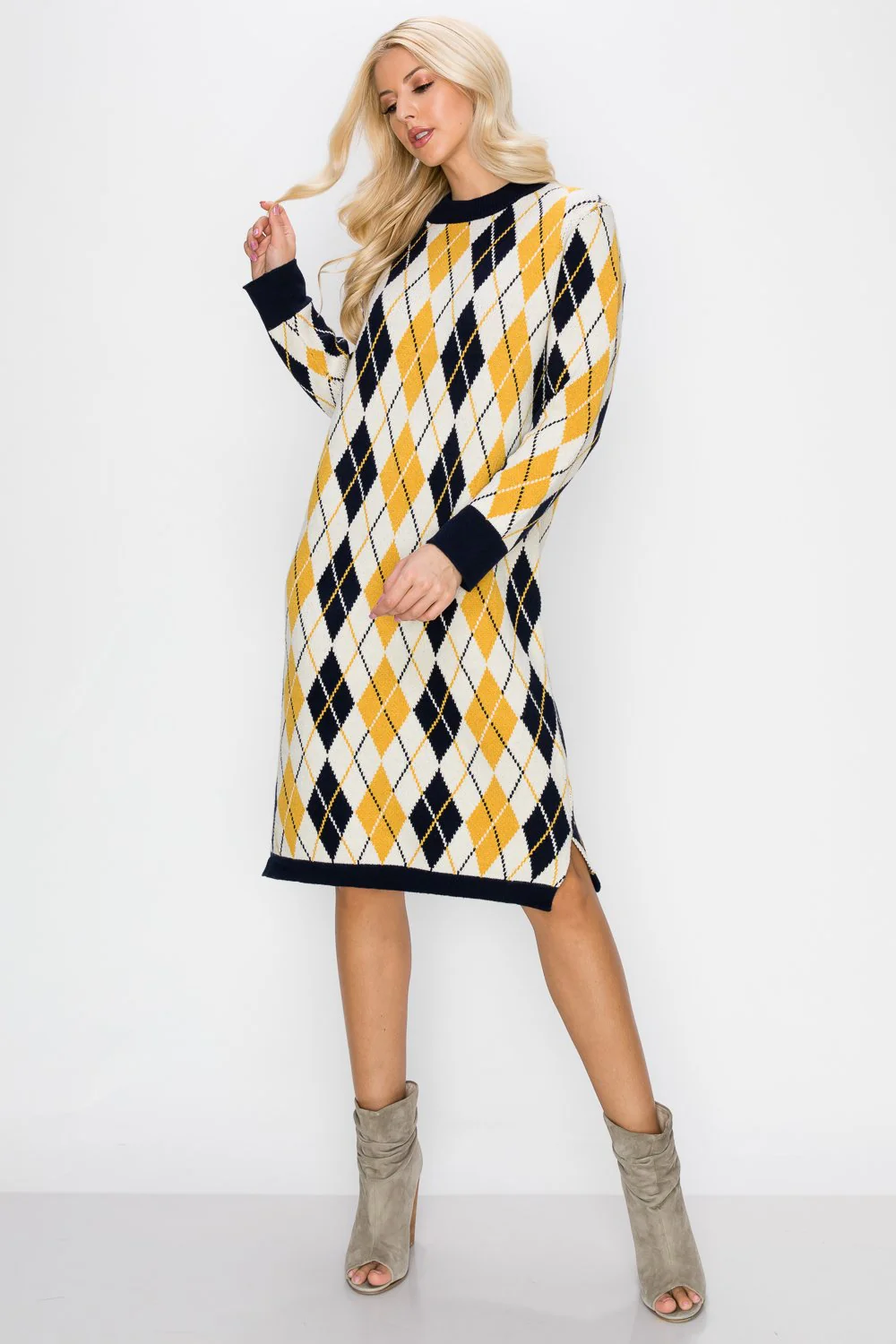 Santanna Knitted Sweater Dress - Image 3