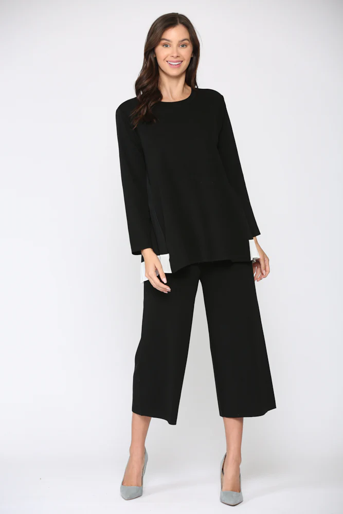 Summa Knitted Rib with Accordian Pleating Back - Image 6