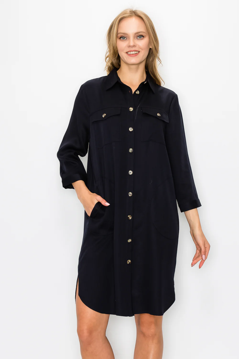 Taylor Tencel Shirt Tunic Dress - Image 16