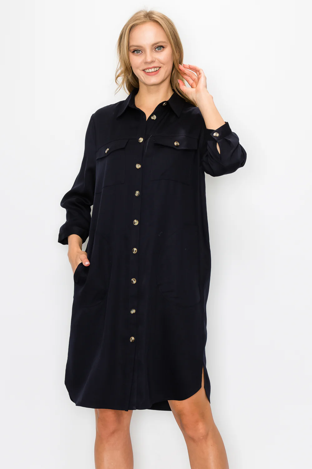 Taylor Tencel Shirt Tunic Dress - Image 17