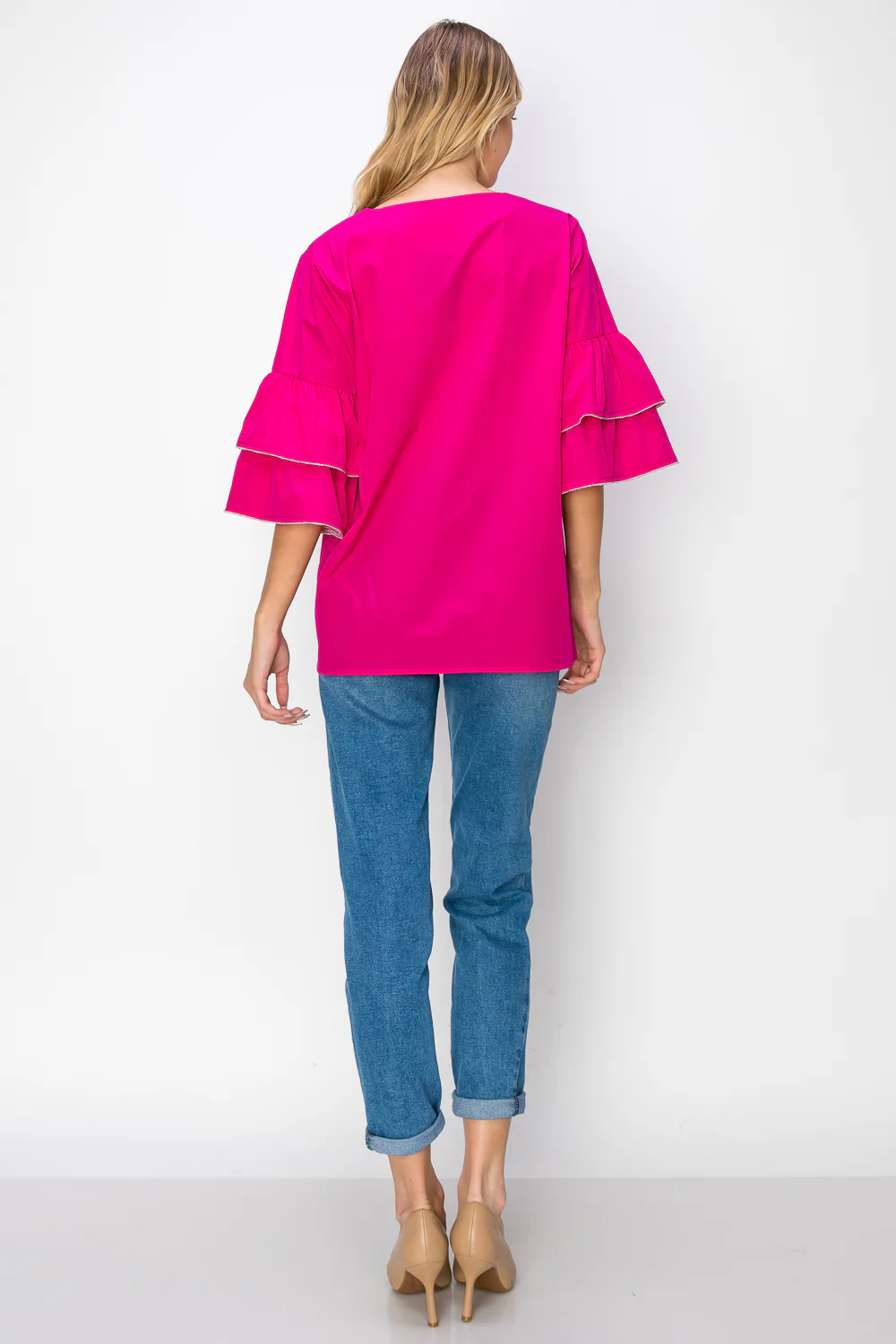 Wesenia Top with Ruffled Trimmed Beading - Image 16