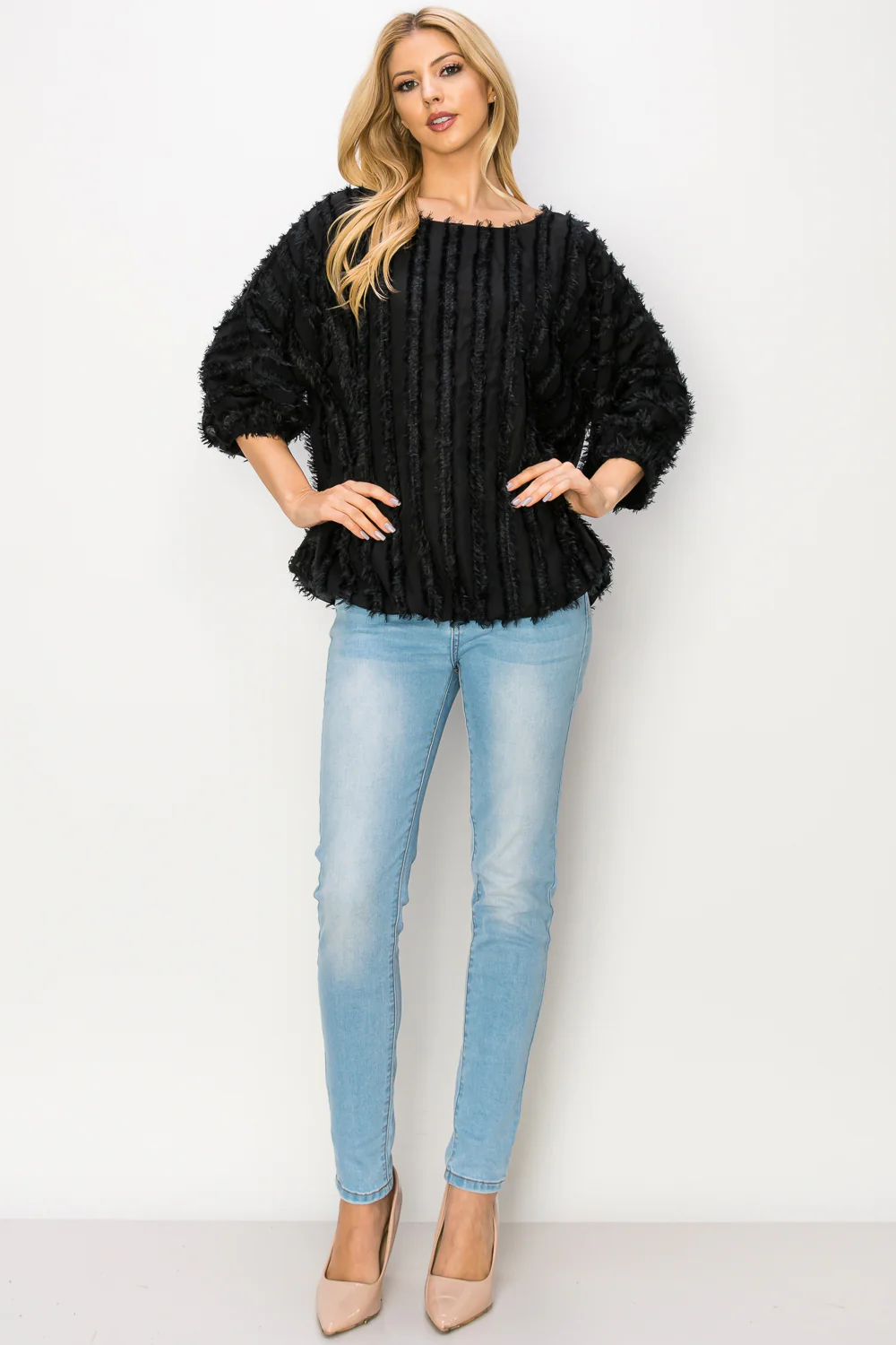 Winona Woven Feathered Top - Image 10