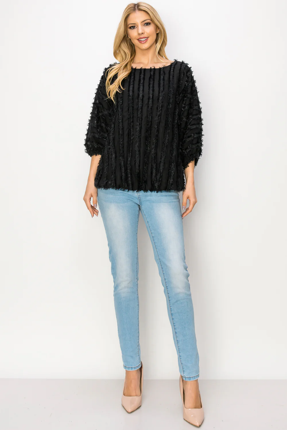 Winona Woven Feathered Top - Image 11