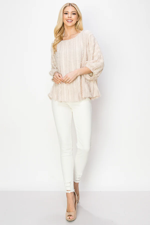 Winona Woven Feathered Top - Image 12