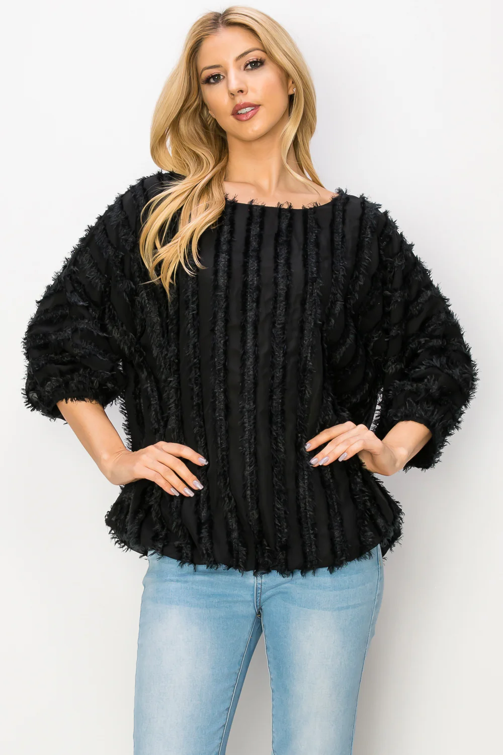 Winona Woven Feathered Top - Image 3