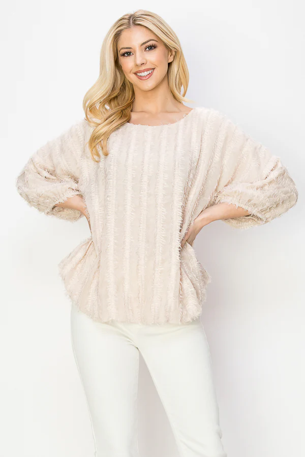 Winona Woven Feathered Top - Image 5