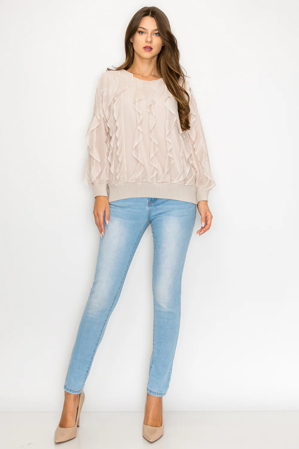Wynette Woven Ruffled Top - Image 9